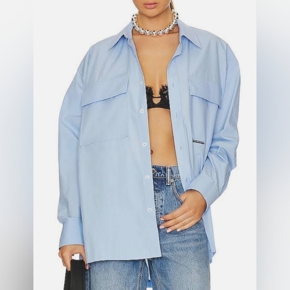 H&M Blue Shacket - Picture 1 of 8
